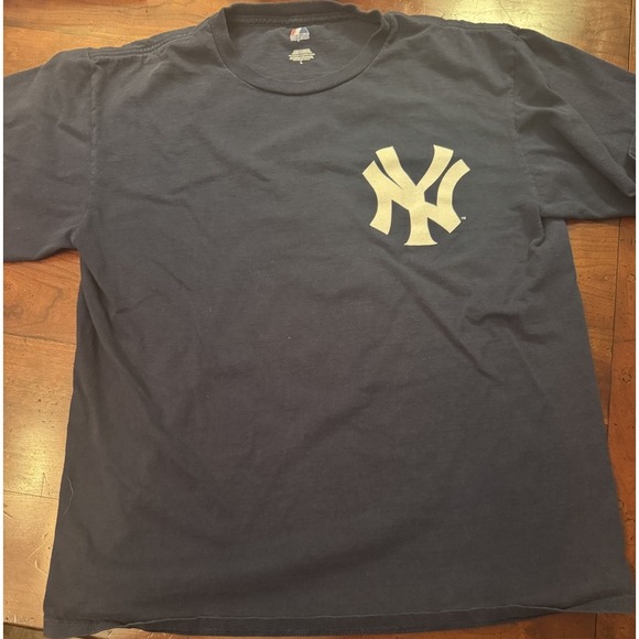 Vintage Majestic Derek Jeter New‎ York Yankees MLB Tshirt Size L #2 JETER - Picture 2 of 5